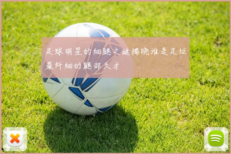 足球明星的细腿之谜揭晓谁是足坛最纤细的腿部天才